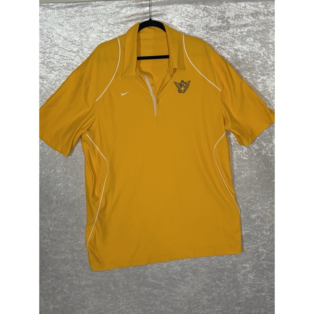 Nike Dri-FIT Men's Polo Shirt 2XL Moisture Wicking Embroidered MarineLogo